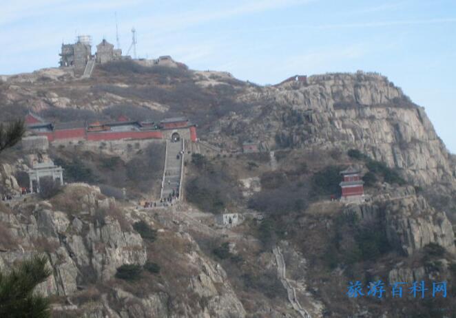 泰山各景点海拔高度(泰山海拔多少米)
